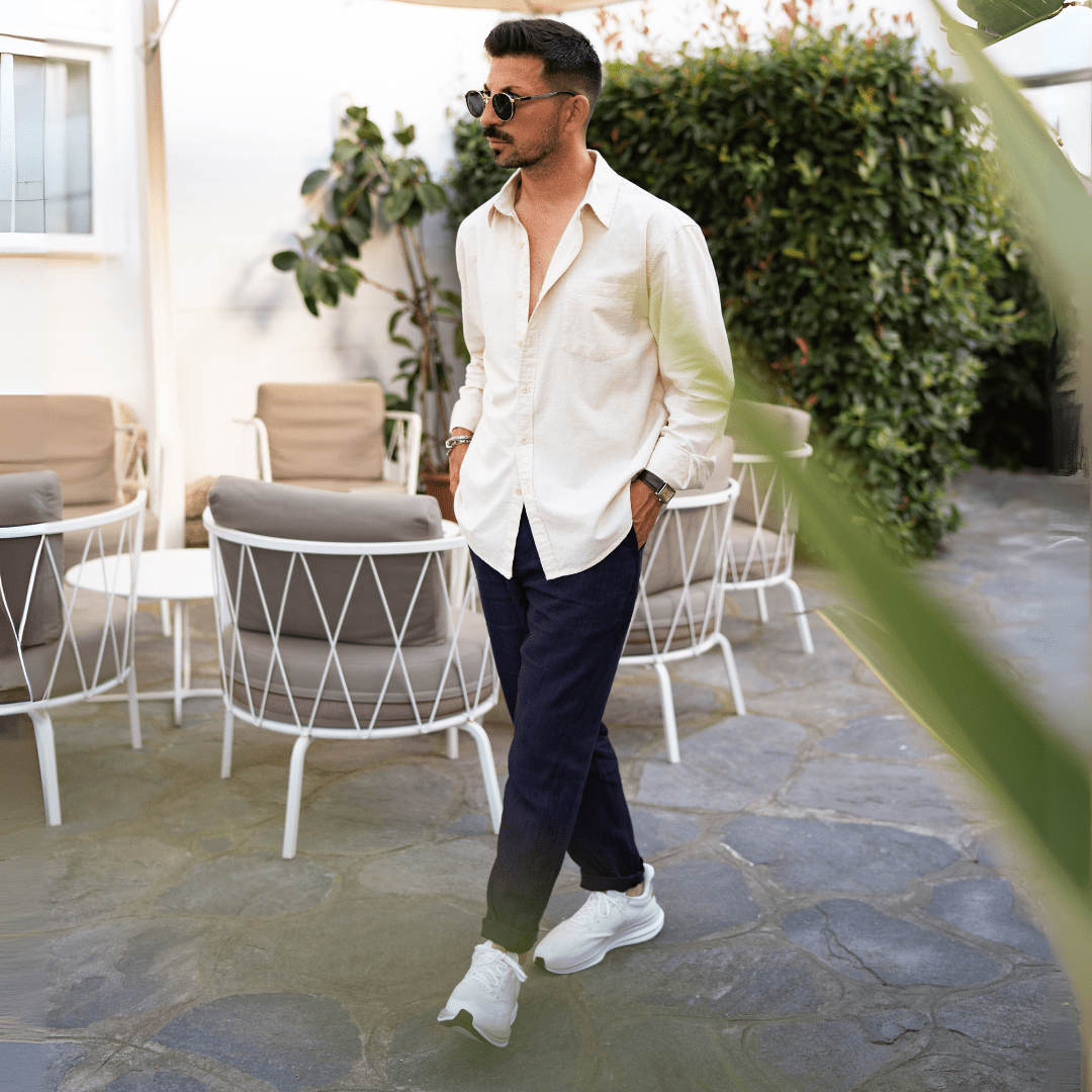 Coastline - Linen Button-Up