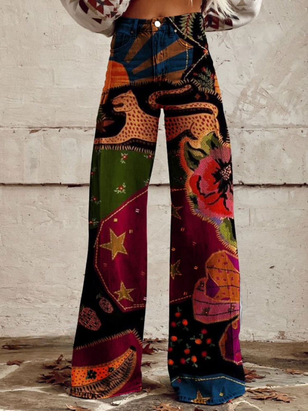 Léna - Pantaloni Vintage Boho
