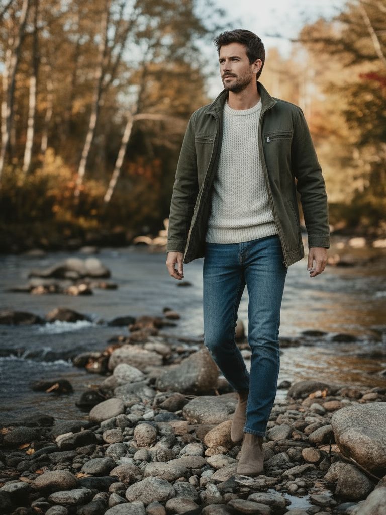 Valmont Vintage Olive Field Jacket - Cross & Crown